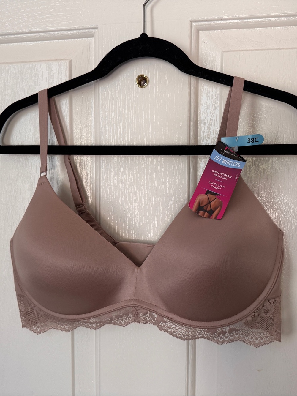 Maidenform Your Lift Wireless Bra 38C Evening Blush NWT